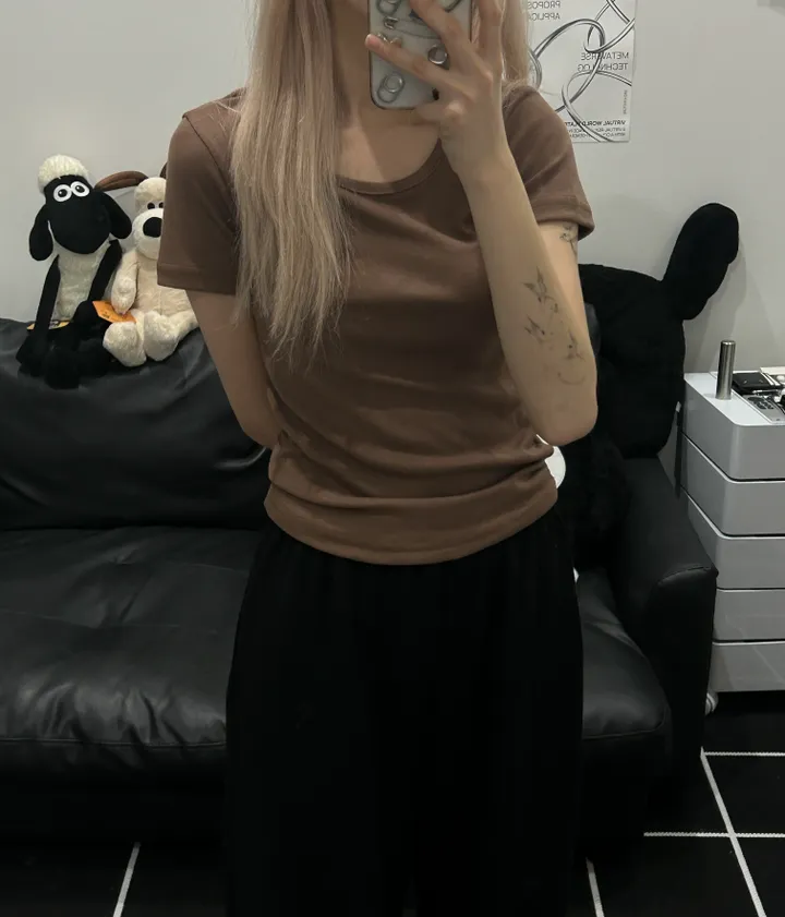 [🎀누적판매 2천장🎀] Butter slimfit u-neck short sleeve T 버터 슬림핏 유넥 반팔티 상세 이미지 30