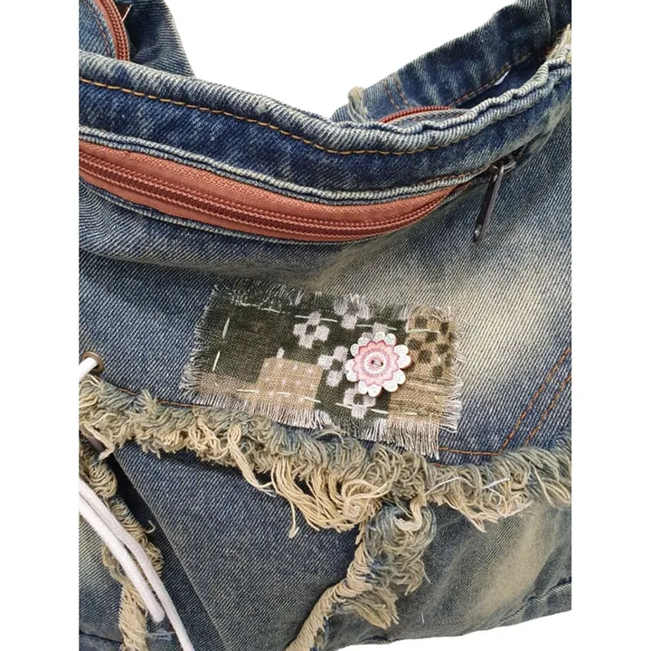 [한정수량/오무트단독] bohemian mori denim bag 상세 이미지 8
