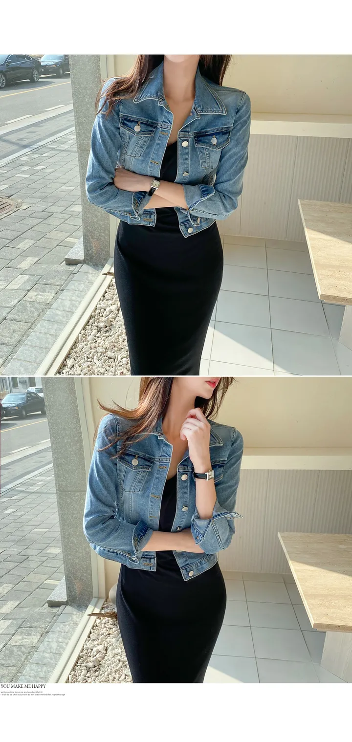 [✨베스트재입고] 크론 슬림 데님 자켓 상세 이미지 10