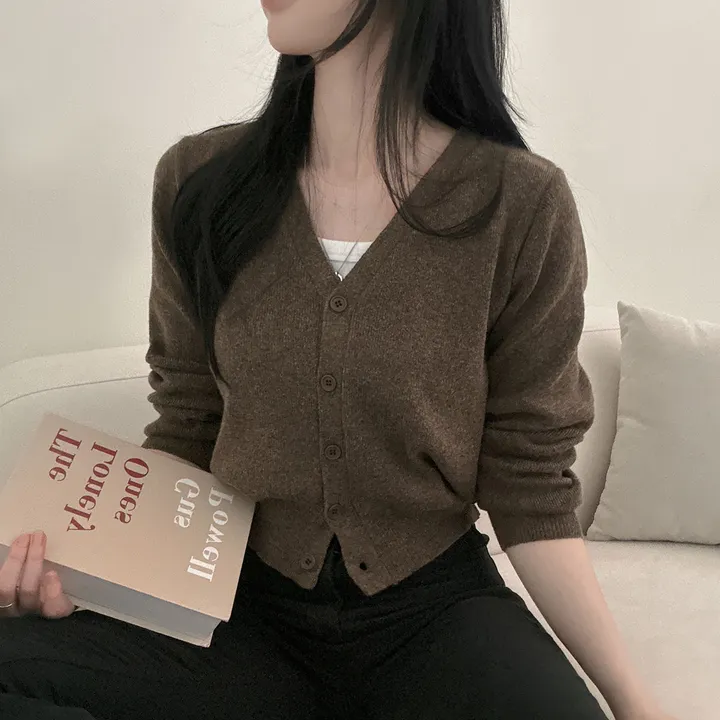 봄필수템 [브이넥/라운드넥] 소장각 라운드 브이넥 기본핏 긴팔 가디건 상세 이미지 80