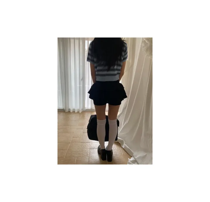 미니 스커트 모델 착용 이미지-S1L16