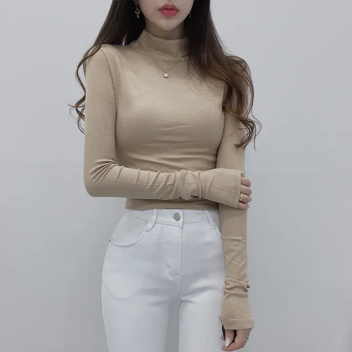 *여신미폭발*[고급글램핏/모델강추!]청담 며느리 반목 폴라 긴팔 티셔츠 상세 이미지 14