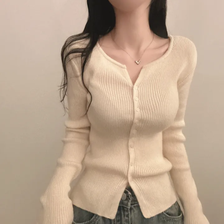 [부들소재,퀄좋아요!] 데일리핏~ 슬림 골지 단추 니트 가디건 5color 상세 이미지 3