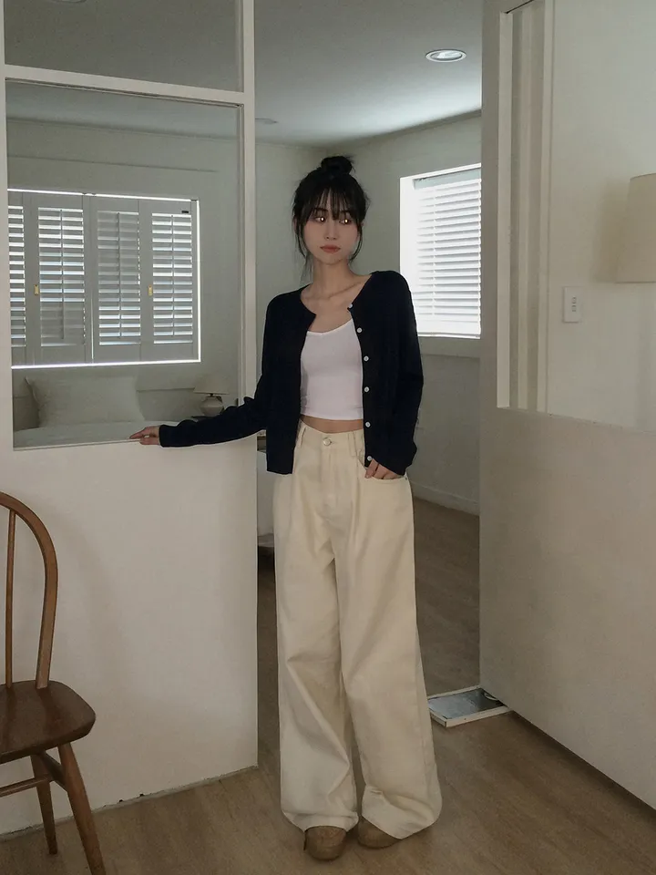+영상[핏강추🤎] 틴츠 핀턱 코튼 와이드핏 롱 팬츠 3colors 상세 이미지 5