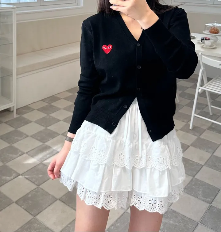 하트 가디건 브이넥 데일리 빠른출고 4color 상세 이미지 28