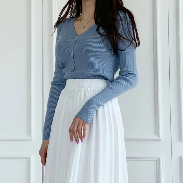 [묶음할인] 소프트 촉감 브이넥 글램핏 골지 가디건 ﻿아이보리 베이지 블랙 연두 소라 핑크 연보라 와인 카키 겨자 에메랄드 개강룩 새내기룩 봄 벚꽃룩 꽃놀이룩 개강여신 상세 이미지 63