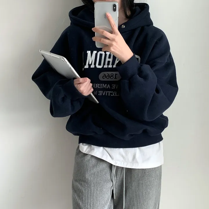 [대박핏보장✨/98%만족/진그레이 당일출고!] 자체제작 #크치Made 꿈에 나온 핏, 오클라호마 1866  양기모 맨투맨 긴팔 후드티 ; 5컬러 상세 이미지 192