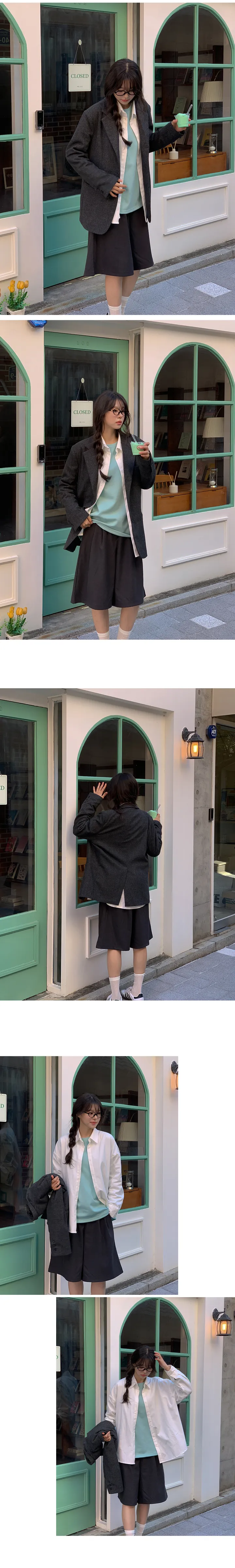 [4천장판매][MADE/핏보장인생셔츠] 에디 프렌치 코튼 오버핏 셔츠 남방 남녀공용 보이핏 레이어드 봄옷 봄신상 봄코디 봄상의 봄셔츠- 7color (KD1457,KD1910) 상세 이미지 120