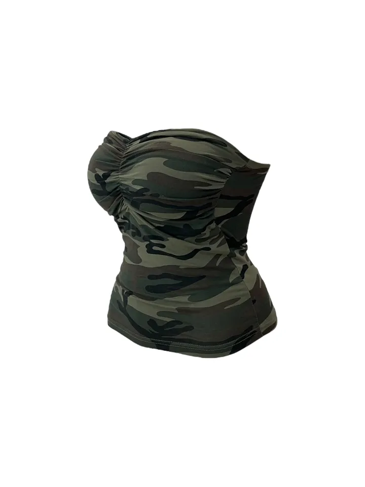 Camo military top skirt set 카모 밀리터리 탑 스커트 세트 상세 이미지 17