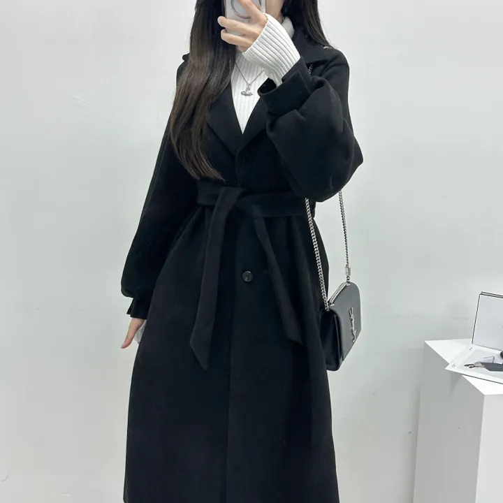 [개강룩/핏보장] 러블리 퍼프 몽글 롱 코트 울코트 (4color) 상세 이미지 37