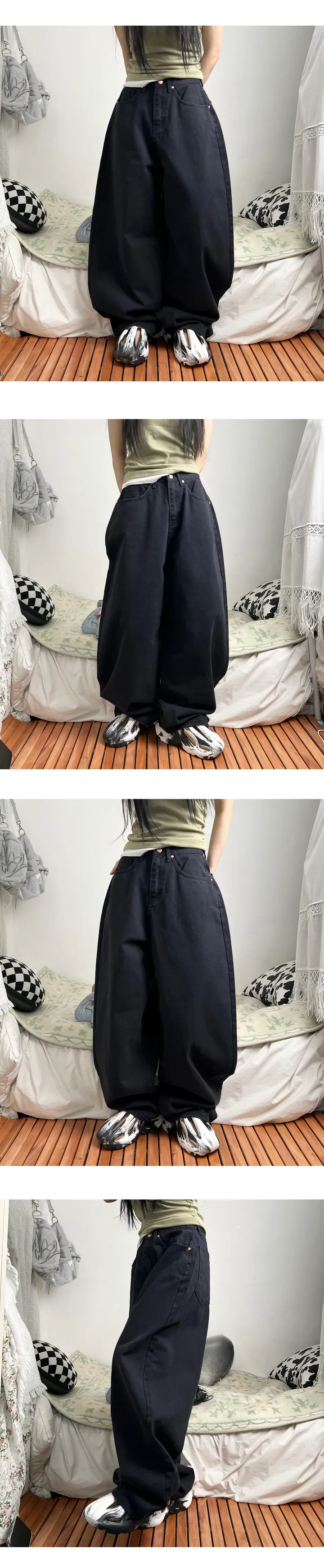 mega twill cotton wide pants 상세 이미지 22
