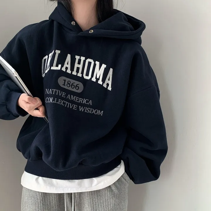 [대박핏보장✨/98%만족/진그레이 당일출고!] 자체제작 #크치Made 꿈에 나온 핏, 오클라호마 1866  양기모 맨투맨 긴팔 후드티 ; 5컬러 상세 이미지 163
