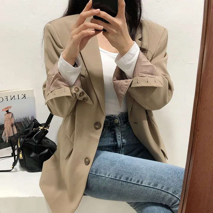 (핏강추/모델소장) 데일리 루즈핏 블레이저 자켓(4color) 상세 이미지 3