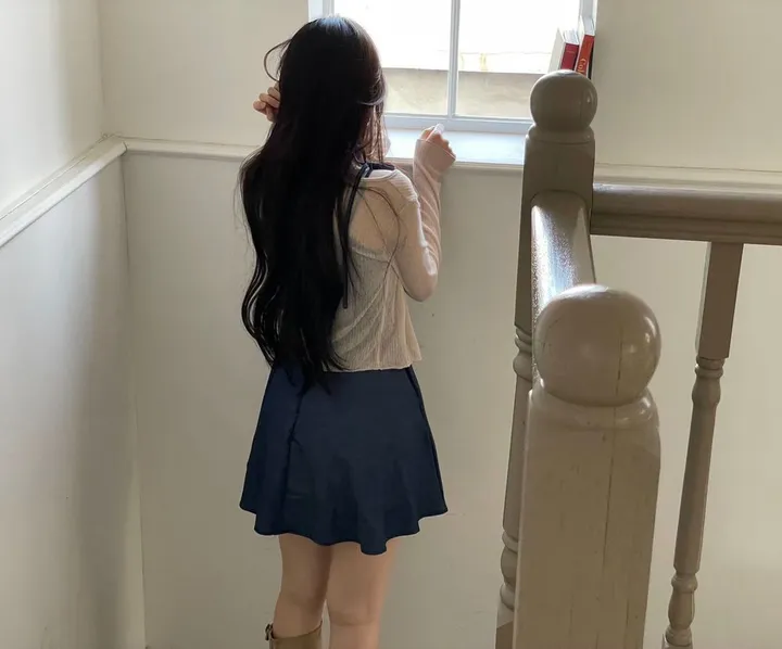 6color 루니 여리핏 리본 시스루 롱슬리브 가디건 상세 이미지 69