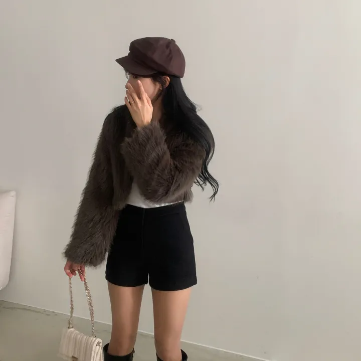 [말라핏/울함유!] 도톰따뜻 모직 숏팬츠,슬랙스 - 3color 상세 이미지 16