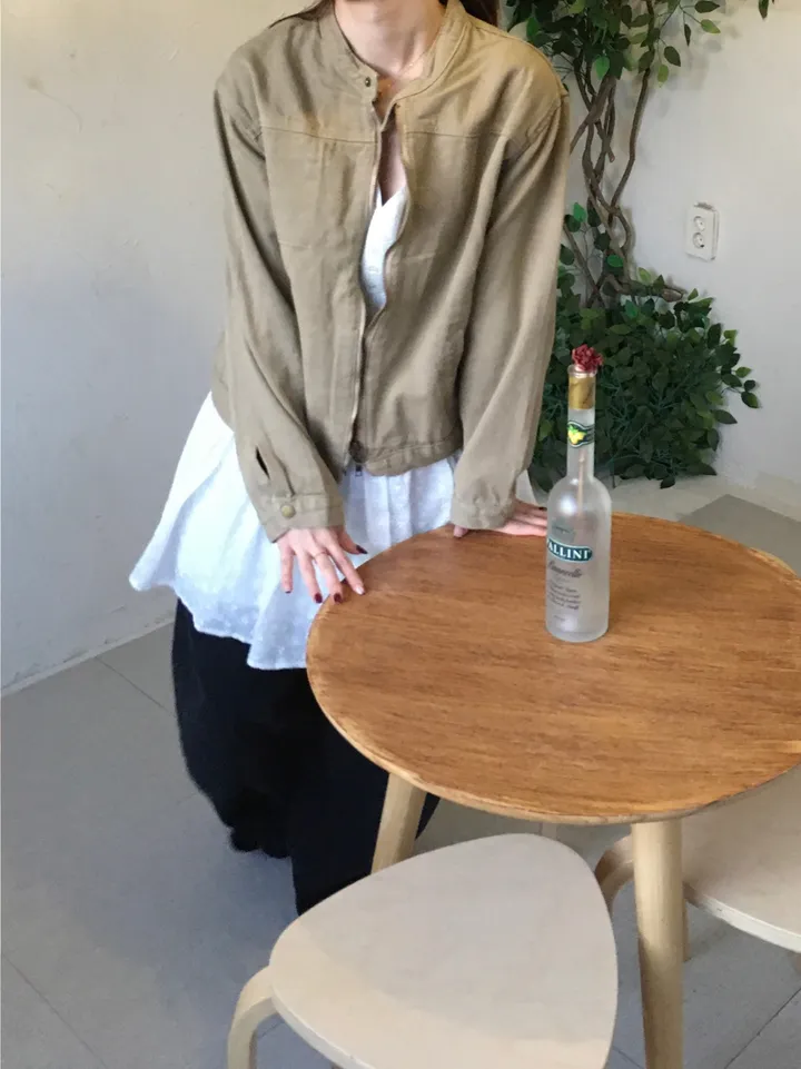 [봄신상💐](2colors/주문폭주🎉/투웨이) 빈티지 블루종 코튼 면 라이더 점퍼 자켓 jk 상세 이미지 7