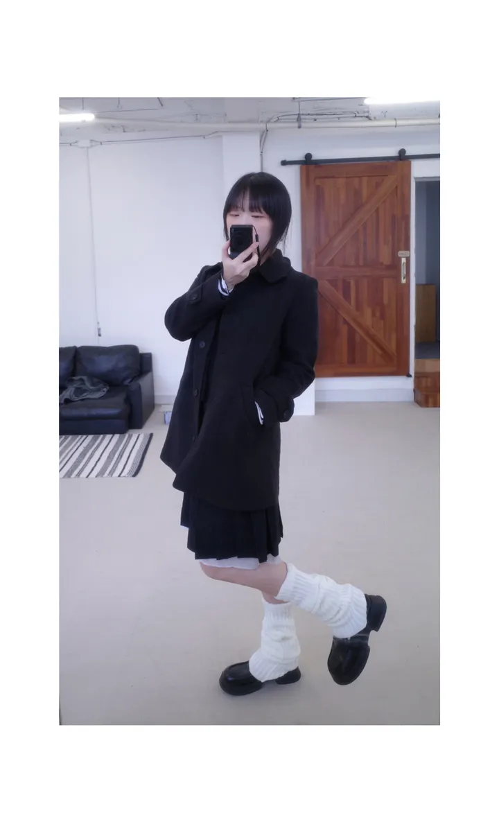 하누 레귤러 하프 코트 상세 이미지 7