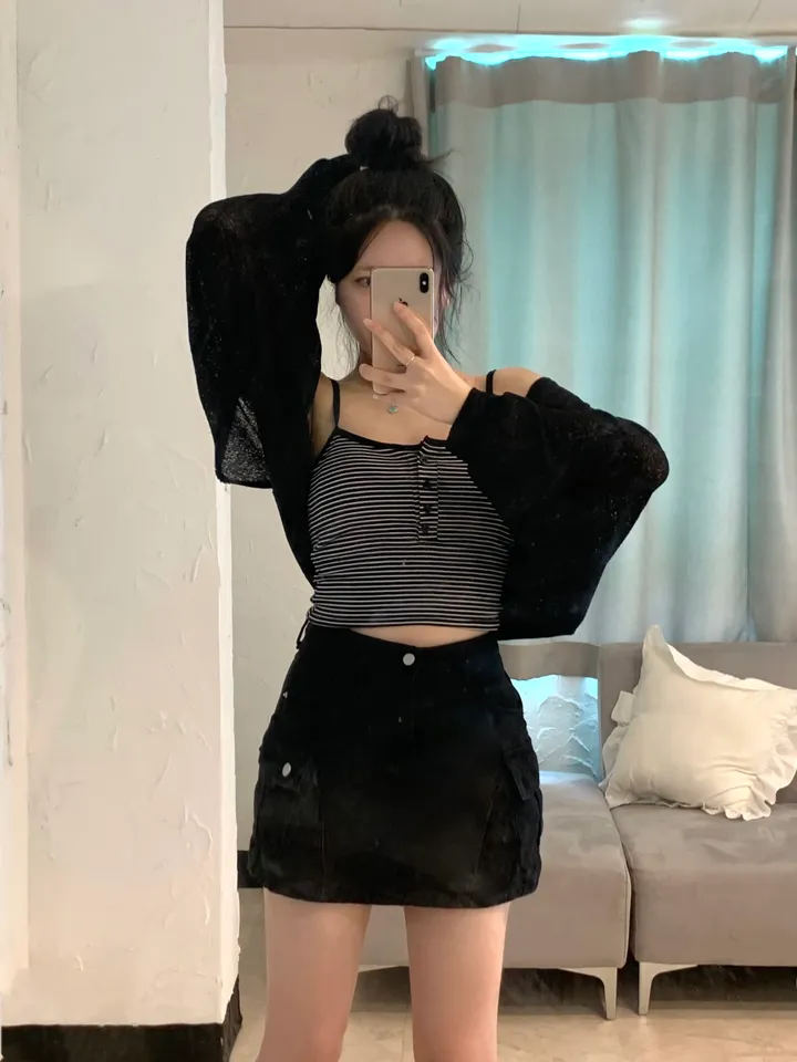 [단독진행🧺/빅사이즈가능!] 벌룬 썸머가디건 살안타템 시스루 볼레로 •간절기필수템✨ 상세 이미지 11