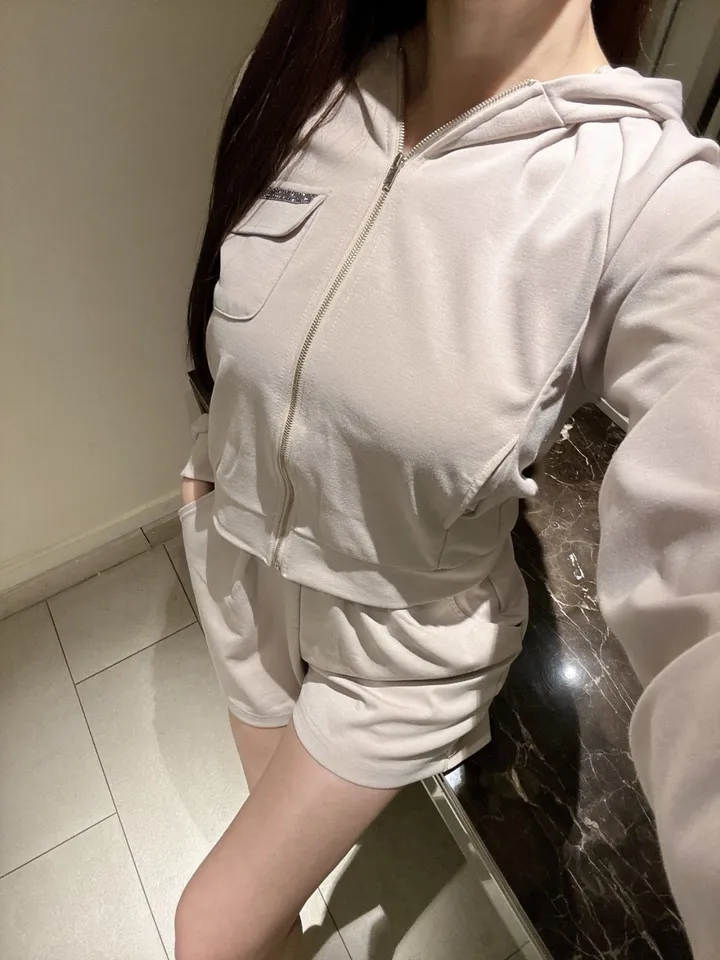 블랙비즈 후드집업  밴딩반바지 트레이닝 세트 상세 이미지 18