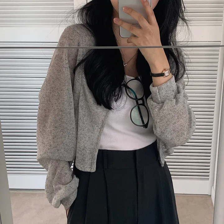 [햇빛차단☀️/블랙 당일출고!] 자체제작 #크치Made 순애 린넨 세미 크롭 볼레로 여름가디건 - cd (장마룩,워터밤,흠뻑쇼 필수템) 상세 이미지 11
