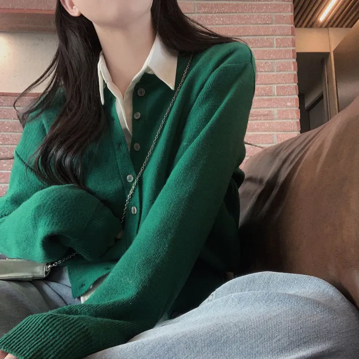 [기본템!/주문폭주🤍]기본에 충실한,시즌리스 베이직 라운드 크롭 스탠다드핏 가디건 상세 이미지 43