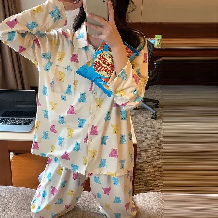 🖤[세일/반팔긴팔]🖤 무조건 9900원 ~ 12900원 잠옷 파자마 상하세트 여름 가을 겨울 봄 파티 선물 긴팔 반팔 긴바지 반바지 상세 이미지 10