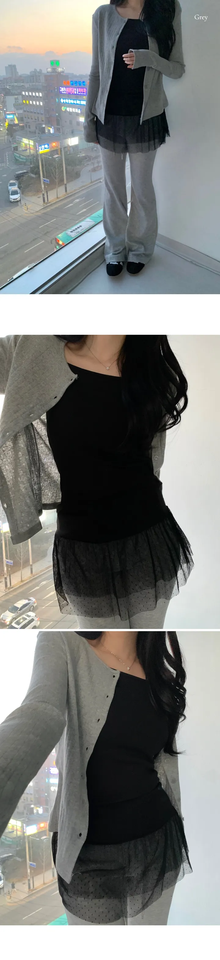 여리슬림💛 [팔뚝커버] 캔디 펀칭 가디건 상세 이미지 5