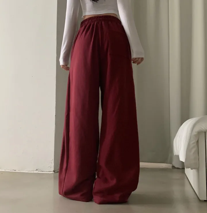 Made [봄컬러추가/🤍숏,롱!] 비어 사이드스냅 비죠, 버튼 롱와이드 트레이닝 추리닝 밴딩팬츠 - 12color 상세 이미지 48