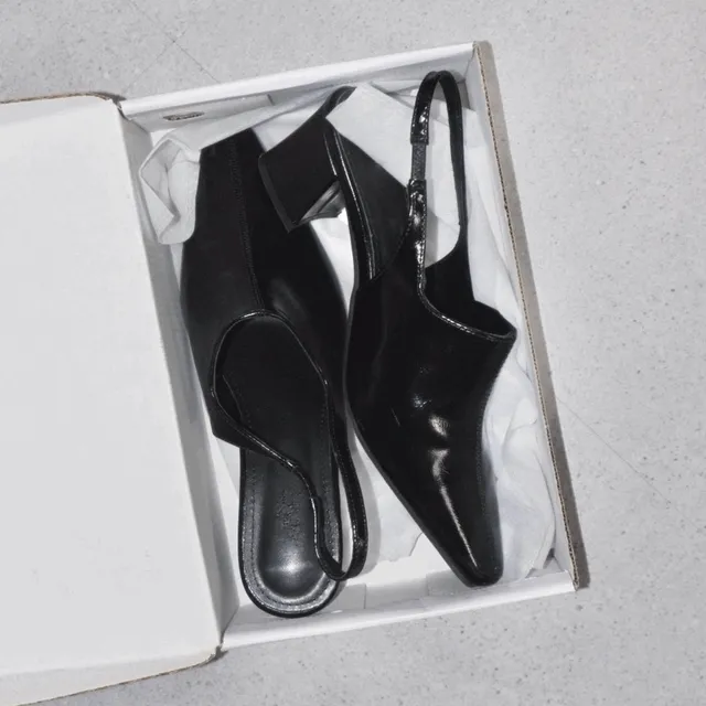 [MADE/~260/라스트세일]KAI SLING-BACK SHOES 카이 슬링백 구두/6CM통굽/착화감 보장