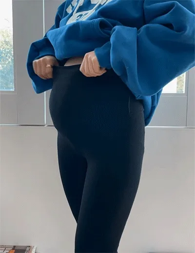 [자체제작🪡/임산부추천🤰🏻] MADE 감동 임산부 레깅스 (one color) ‘임부복’ 상세 이미지 1