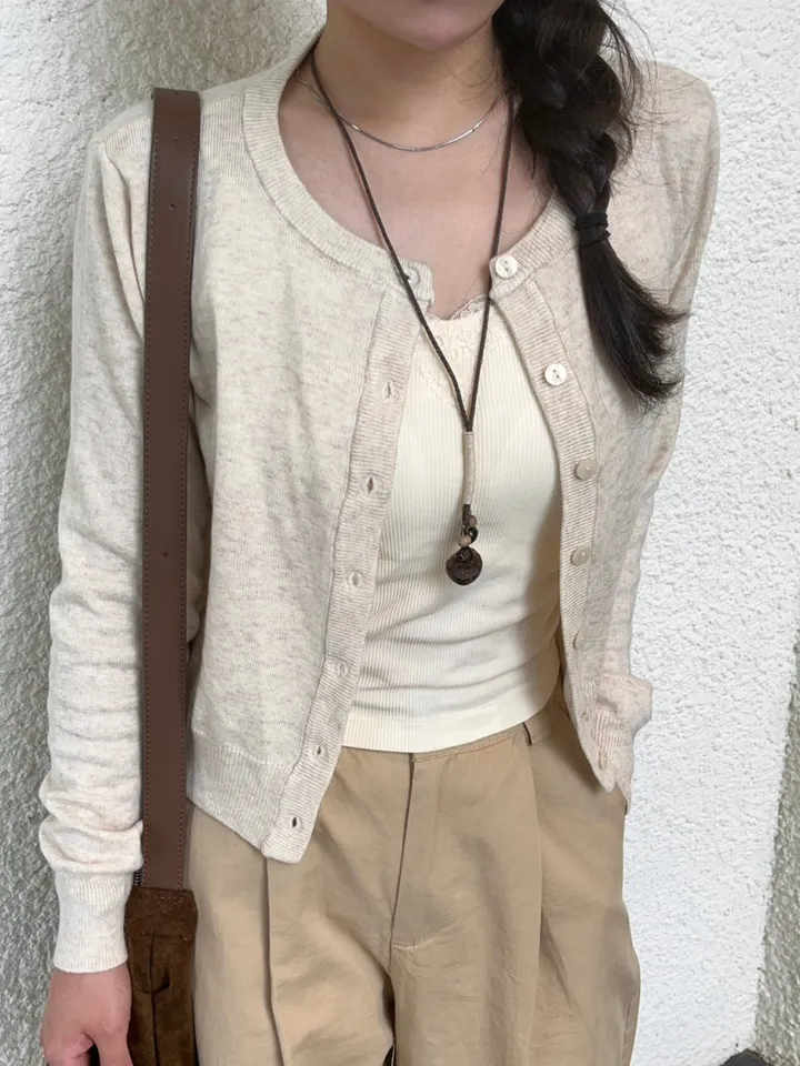 [데일리룩🌸/독보적색감/주문폭주] 부들 니트가디건 (3color) 상세 이미지 12