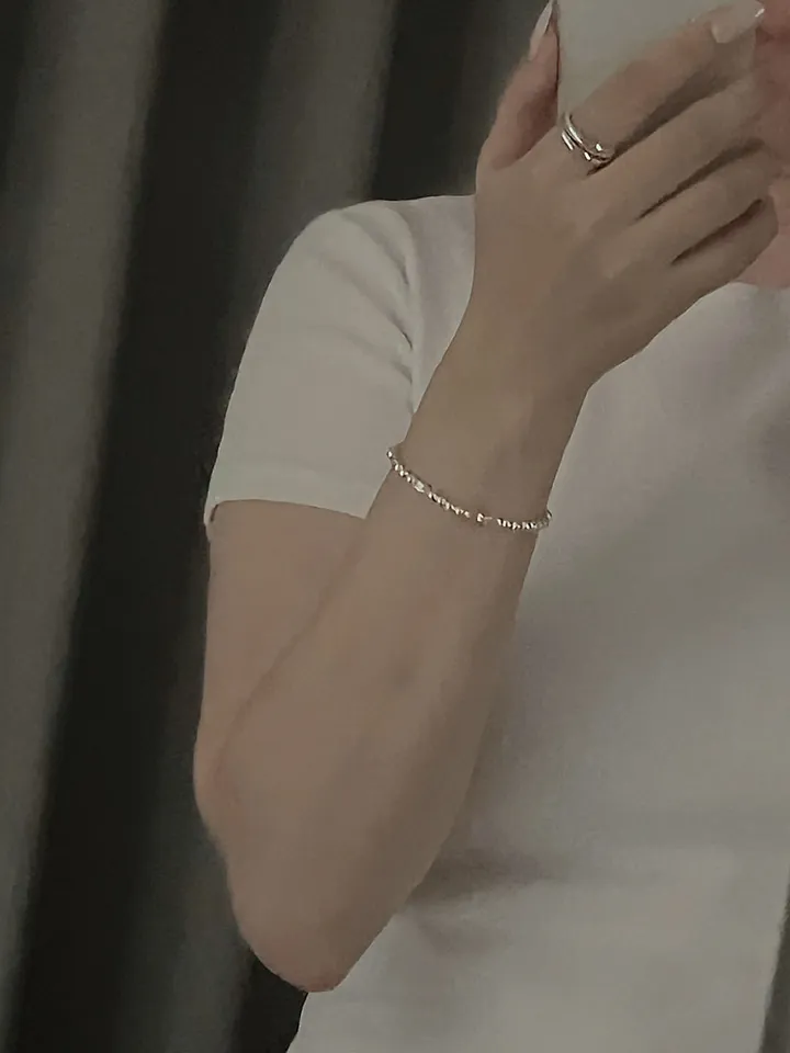 [silver 925] Bling ball chain bracelet 블링 볼 체인 팔찌 상세 이미지 5