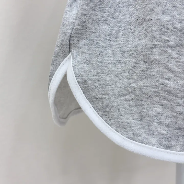 [여름까지/여리루즈핏] 밴티 나염 배색 라인 입술넥 오버핏 긴팔 티셔츠+밴딩 하이웨스트 돌핀 숏팬츠 투피스 트레이닝 세트 3color 상세 이미지 37