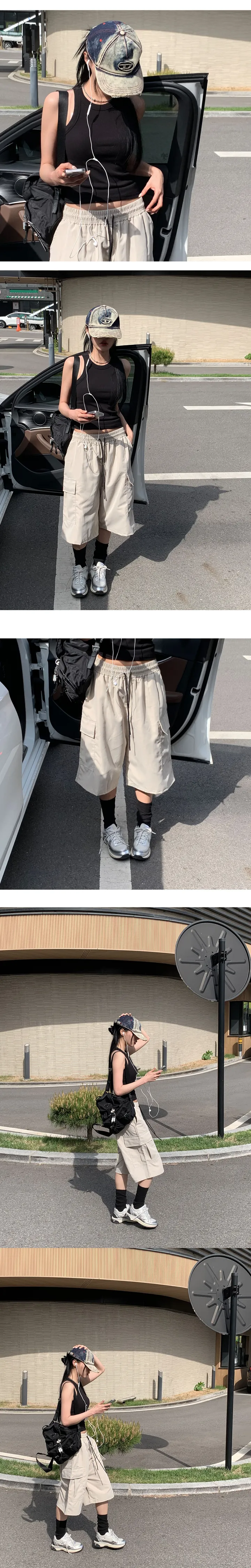 [데일리🖤/힙코디추천] 버뮤다 하프 카고 팬츠 - 4color 상세 이미지 12
