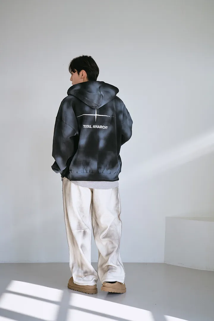 [UNISEX] 빈티지 워싱 더티 투웨이 후드집업 크롭 워싱  피그먼트 오버핏  핸드워머  커플룩 스트릿룩 빈티지룩 남여공용 유니섹스 크롭집업  빅사이즈 유니크 봄신상신상 물나염 상세 이미지 60