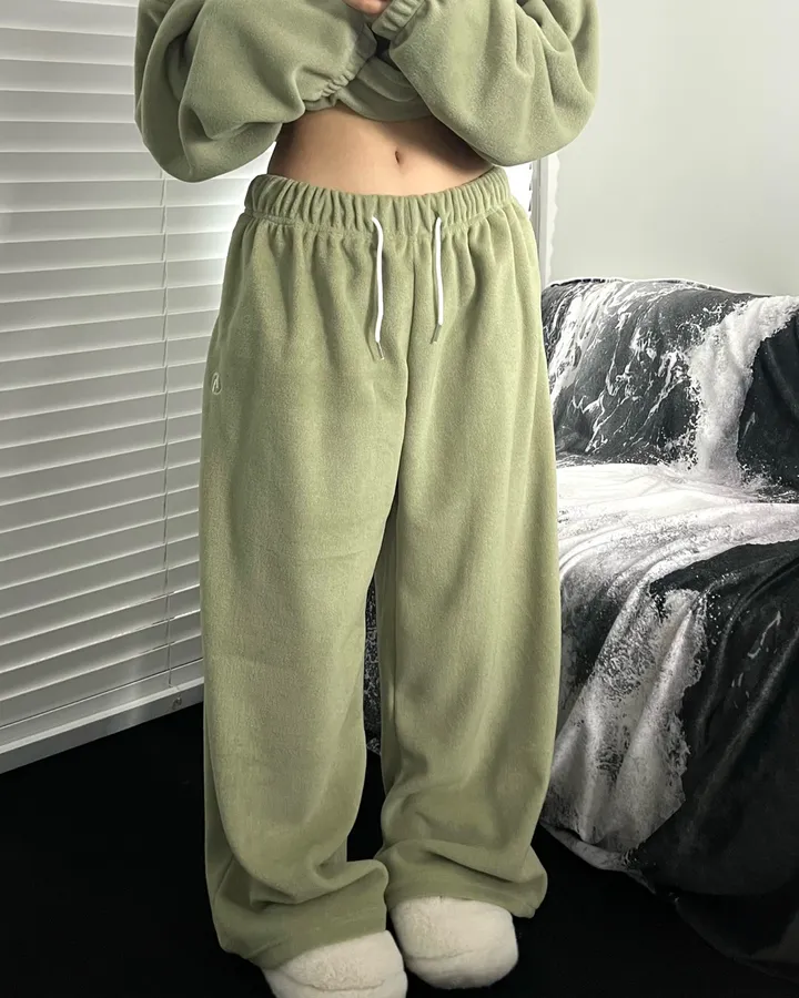 [주문폭주🔥1800장돌파🙏🏻]제로 후리스 롱와이드 팬츠👖[6color/세트가능][후리스팬츠/롱팬츠/트레이닝/후리스/와이드팬츠/츄리닝] 상세 이미지 85
