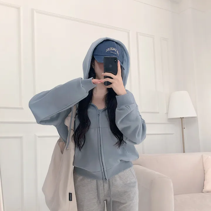 [ 기본,롱 - 기장선택!] 12color, 투웨이 아방 양지퍼 루즈핏 긴팔 후드 집업 jk-0253 상세 이미지 19