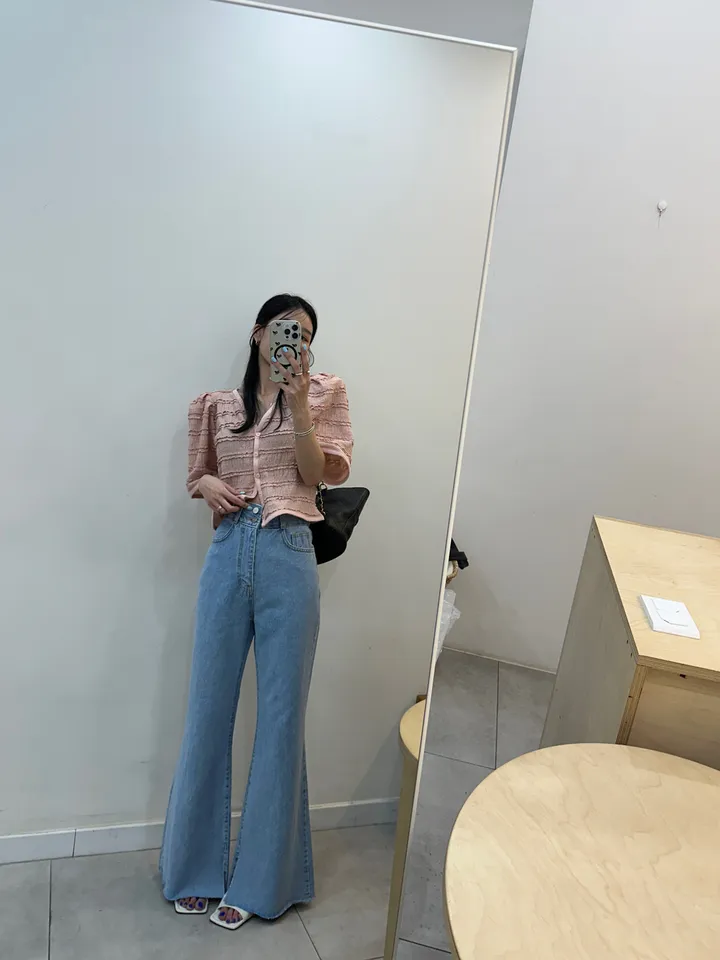[러블리 한가득~❤️] 봉긋 레이스 엔젤 퍼프 크롭 가디건 상세 이미지 91
