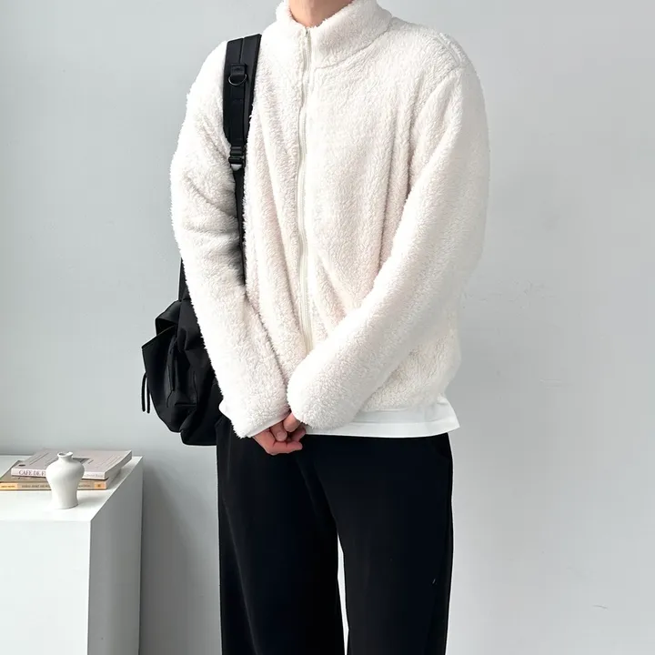 [당일발송!/1+1할인] 소프트 보들 플리스 집업 자켓 후리스 점퍼 아우터 남녀공용베이직플리스자켓 상세 이미지 15