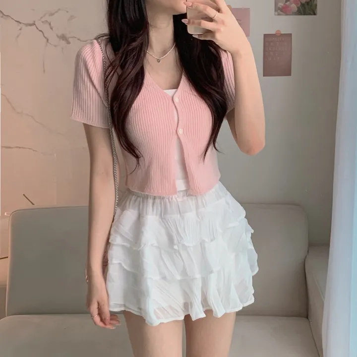[반팔&긴팔 ver.] 💞꼬옥 소장 - 4계절 내내 활용! 데잇 투버튼 골지 가디건 상세 이미지 14