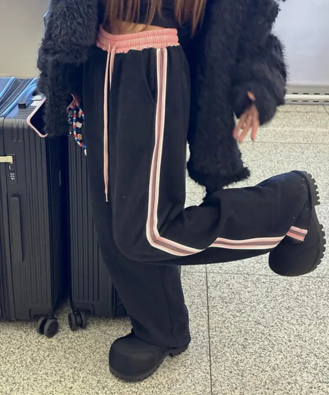 [NEW🎈신상] 스프레이 밴딩 배색 트랙 팬츠 3color