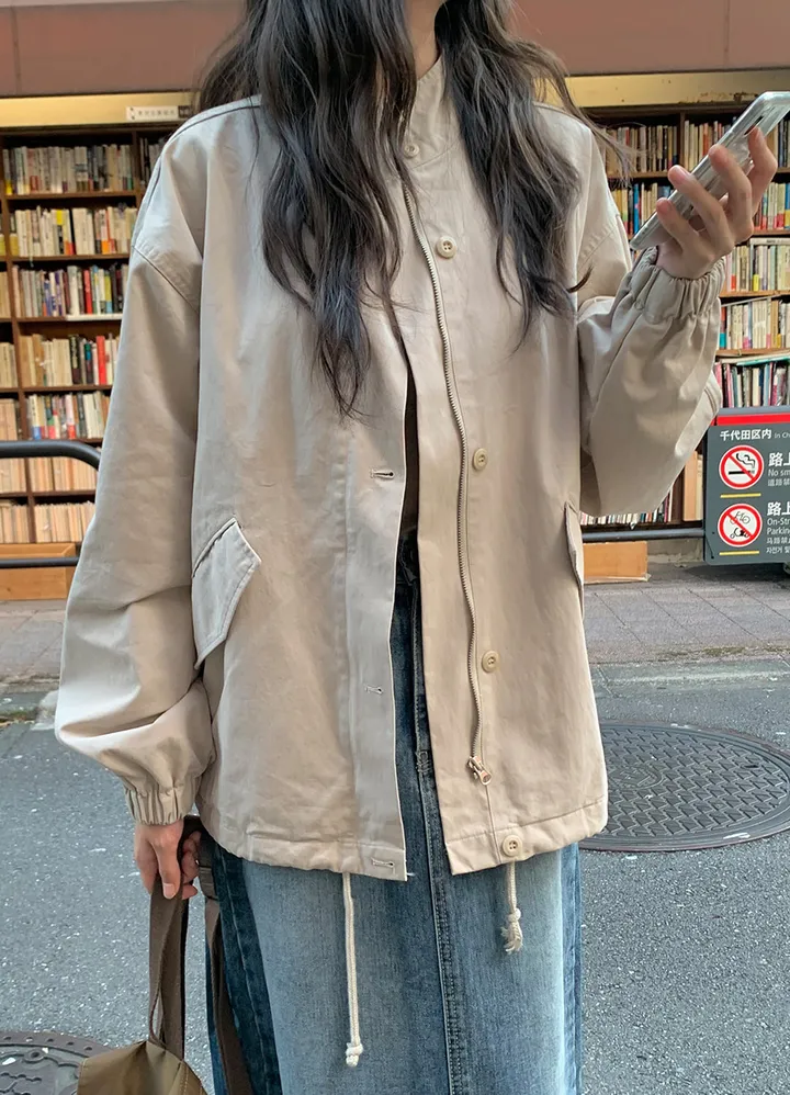 원가이하 세일 반품 교환 불가 야상 박시 루즈핏 봄 자켓 3컬러 가을 봄 옷 여행 점퍼 빅사이즈 남여공용 점퍼 상세 이미지 34