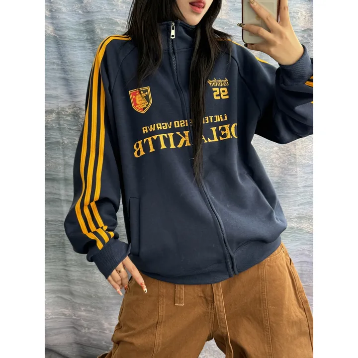 [소장추천!]y2k 더 트랙 라인 스포티 블록코어 힙 하이넥 저지 집업(2color/4-6일 여유주문) 상세 이미지 8