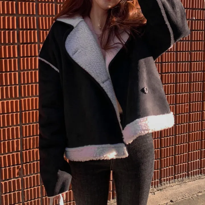 [심쿵핏/털빠짐X] 따뜻 도톰 파스텔 루즈핏 앙고라 모헤어 크롭 브이넥 벌룬 소매 깃털 퍼 니트 가디건 상세 이미지 29