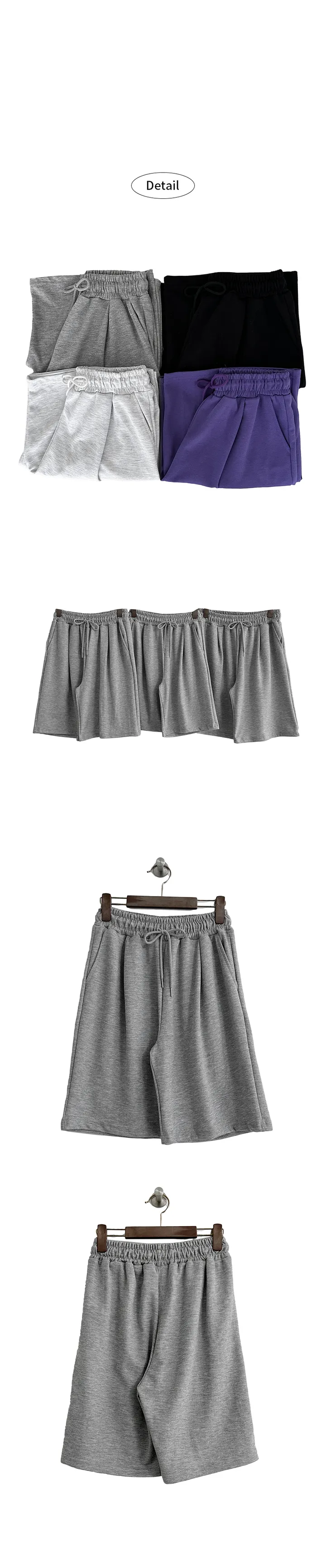 *카고ver추가*묶음할인[M~XL/허리밴딩] 로아 핀턱 와이드 버뮤다 숏팬츠 상세 이미지 11