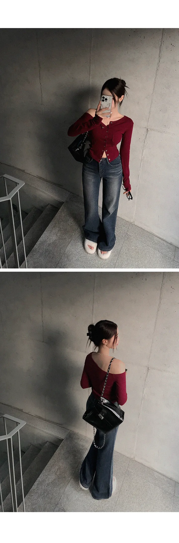 [ 단독/컬러추가! ] 코즈 빈티지 워싱 데님 세미와이드 팬츠 봄빈티지 봄팬츠 봄와이드 봄데님 봄옷 봄신상 상세 이미지 5