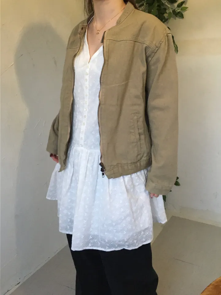 [봄신상💐](2colors/주문폭주🎉/투웨이) 빈티지 블루종 코튼 면 라이더 점퍼 자켓 jk 상세 이미지 25
