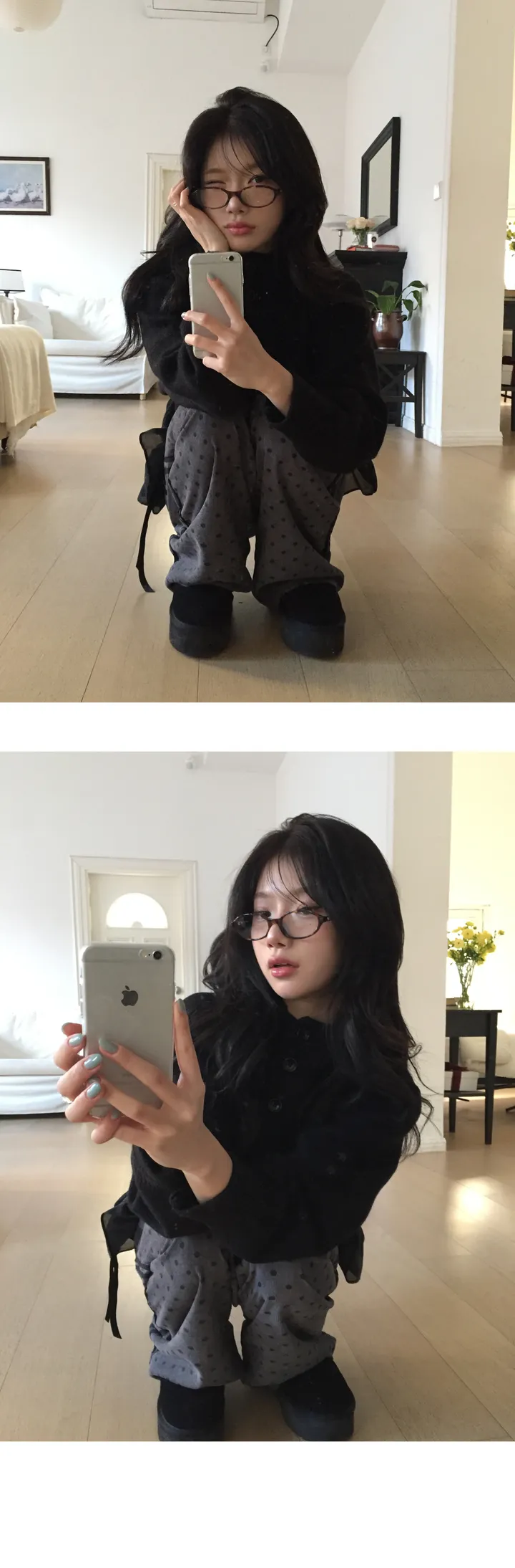 [데일리/빈티지🖤] 모루카 후드 버튼 하이넥 니트 가디건-5color 상세 이미지 24