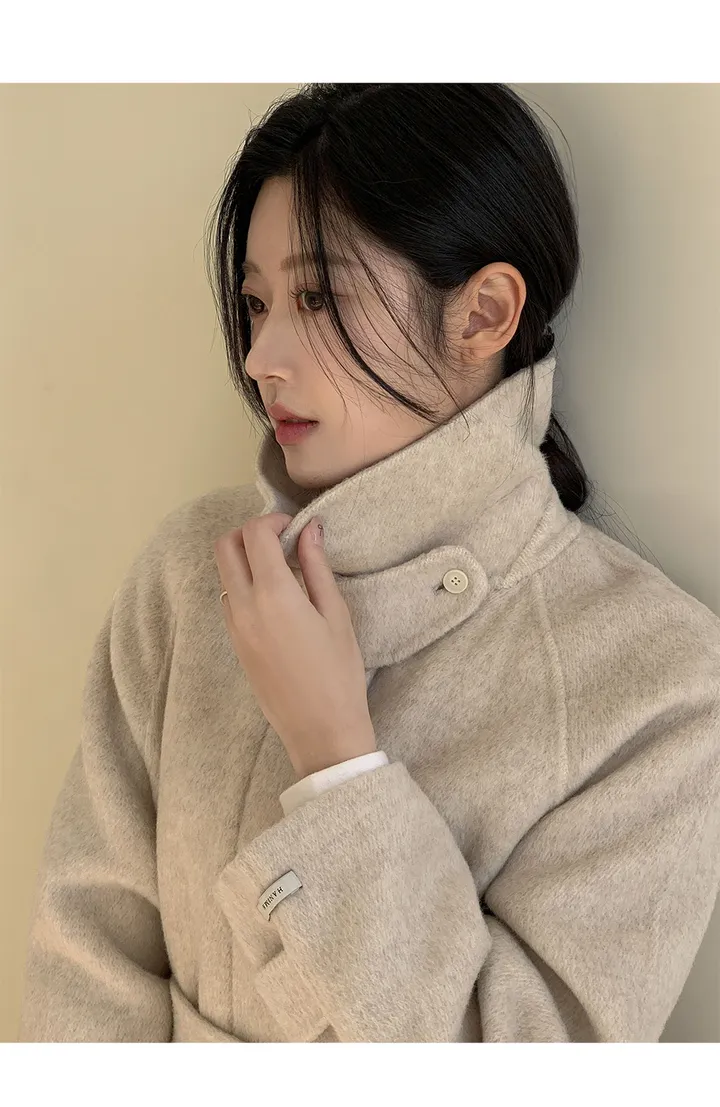 [자체제작/3천장돌파/S-L]마벨 프리미엄 히든단작 울 핸드메이드 하프 코트 상세 이미지 44