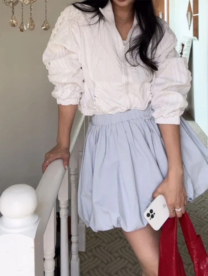 간절기 화이트레이스라인점퍼 상세 이미지 20